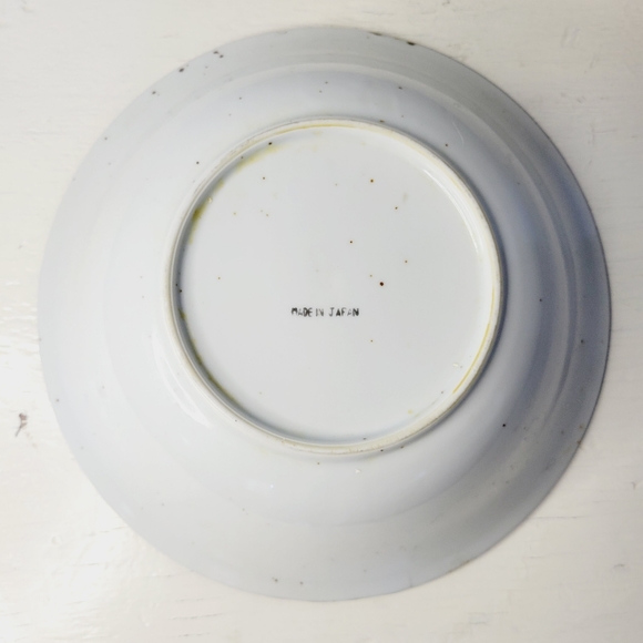 Takahashi Pottery Bowl Daisy Print Speckled White Yellow Floral Brown Rim - Picture 6 of 11